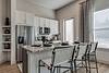 Apartment kitchen with stainless steel appliances