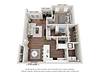 Floorplan 1 Bedroom Layout