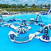Epperson Lagoon water park with floating play areas