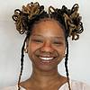 woman wearing earrings