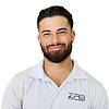 bearded man smiling