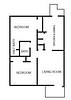 Floorplan Two Bedroom One & Half Bath Layout