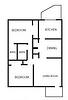 Floorplan Two Bedroom Two Bath Layout