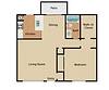 Floorplan One Bedroom One Bath Large Layout