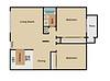 Floorplan Two Bedroom One Bath Layout