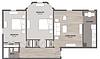 Floorplan Two Bedroom 860 Layout