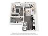 3D Furnished A6 Floorplan