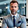 man in suit with arms crossed
