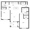 Floorplan Two Bedroom Two Bath Layout